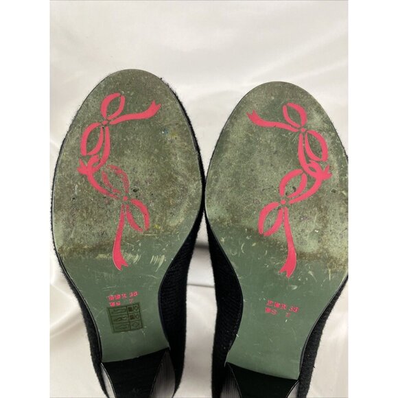 Poet License Girlhoodcore Ribbon Lace Heels Women's Size 7 Coquette Artwear - Picture 12 of 12